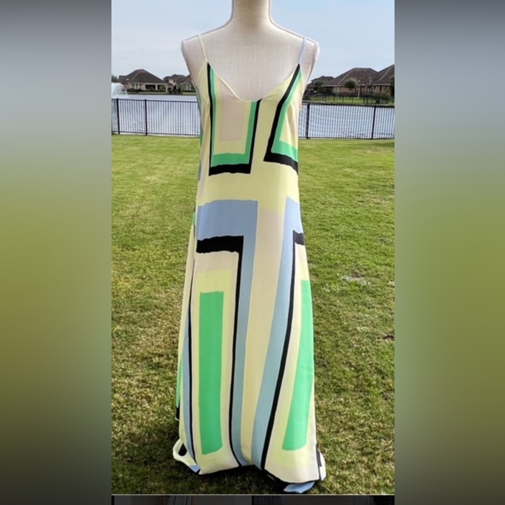 Maeve Geometric Maxi Dress